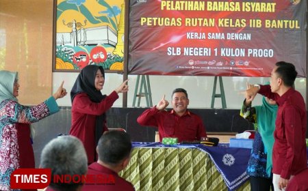 Latih Petugas Rutan Bahasa Isyarat, LP Pajangan Bantul Beri Layanan Publik Berbasis HAM