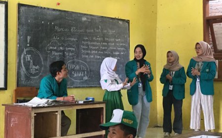 Sadar Kesehatan, Mahasiswa KSM-T Unisma Malang Adakan Edukasi Cuci Tangan