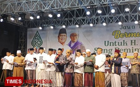 Di Malang, Ratusan Kiai dari 102 Ponpes se Jawa Timur Dukung Prabowo Jadi Presiden