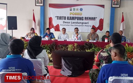 Brantas Narkoba Melalui Posko Kampung Benar, Desa Landungsari Dinilai Polda Jatim