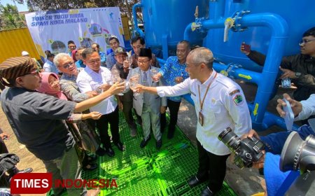Komitmen Kemandirian Air Baku, Wali Kota Malang Resmikan SPAM Tower Tugu Tirta