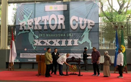 Rektor UNJ Resmi Buka Rektor CUP UNJ Ke-33