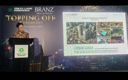 Topping Off Branz Mega Kuningan Kondominium Mewah dan Elegan di Jantung Jakarta