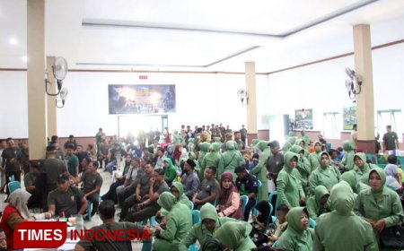 Kodim 0814/Jombang Kolaborasi dengan PMI Jombang Sambut HUT ke-78 TNI