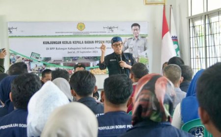 Kunjungi BPP Balongan, Kementan Sebut Pertanian Berkontribusi Nyata Terhadap Ekonomi