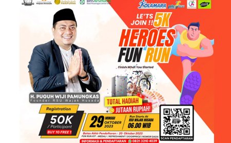 Ajak Masyarakat Malang Aktif Bergerak, H. Puguh Wiji Pamungkas Founder RSU Wajak Husada Gelar FUN RUN