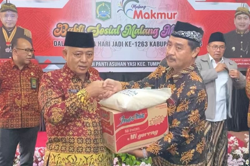 HUT ke 1263 Kabupaten Malang, Bupati Sanusi Santuni Anak Yatim Piatu