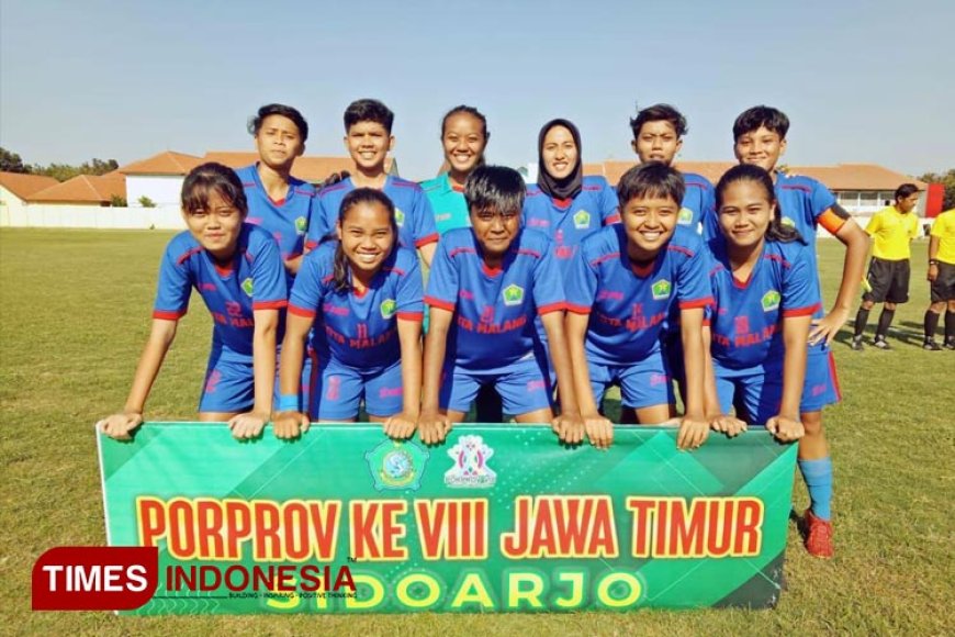 Porprov Jatim 2023, Sepakbola Putri Kota Malang Menang Dramatis Lawan Juara Bertahan