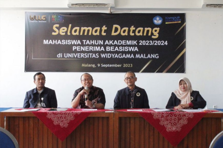 Penandatanganan Pakta Integritas Penerima Beasiswa di UWG Malang untuk Tahun Akademik 2023/2024