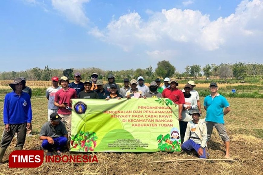 Tim Dosen FP UB Berikan Sekolah Tani  Untuk Warga Sukoharjo Kabupaten Tuban