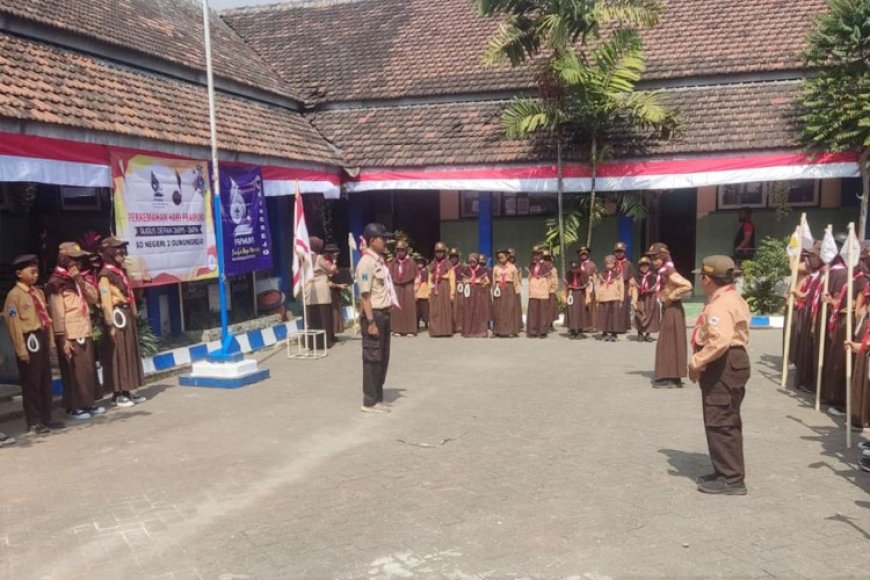 Keseruan Peringatan Hari Pramuka Sedunia Bersama KSM Tematik Unisma Malang