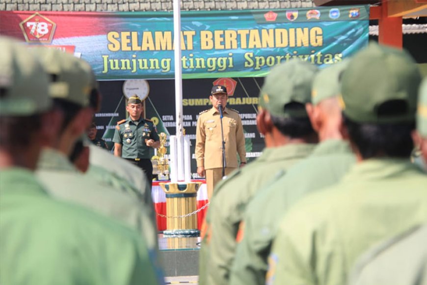 Kodim 0812 Lamongan Heboh Lomba PBB Linmas dan Cerdas Cermat Meriahkan HUT ke&#45;78 TNI