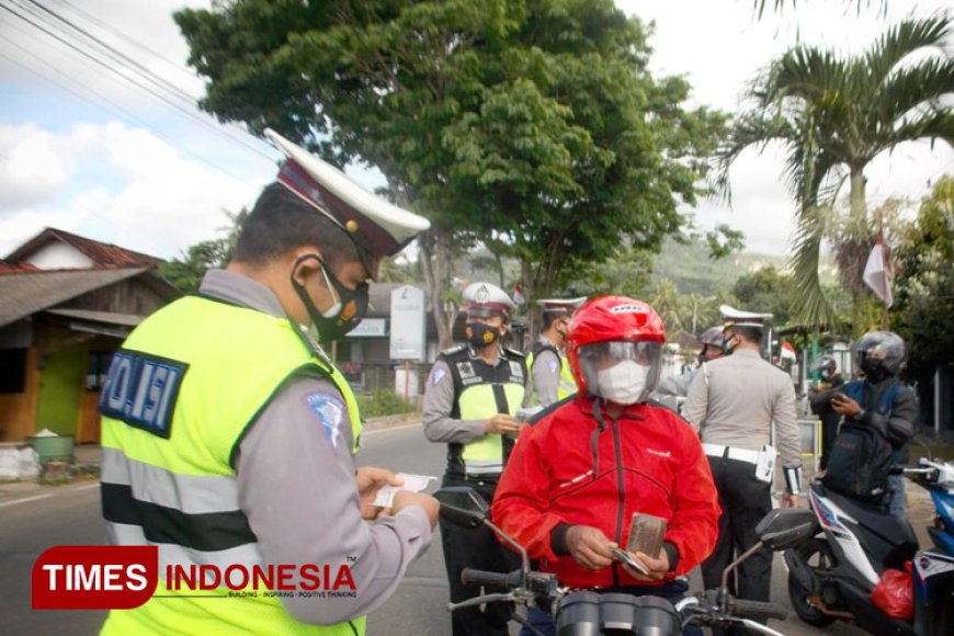 Polres Pacitan Tindak Ribuan Pelanggar Selama Operasi Zebra Semeru 2023