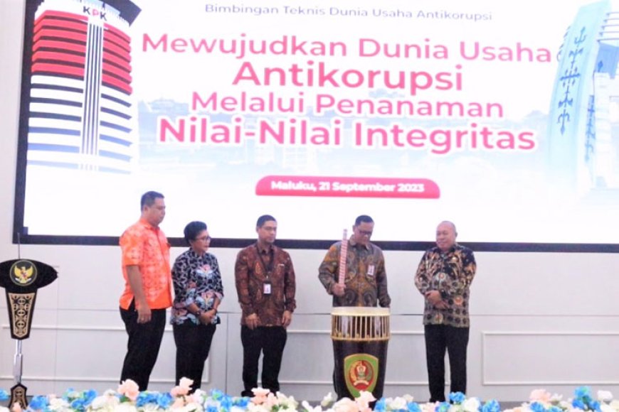 KPK dan Pemprov Maluku Kolaborasi Gelar Bimtek Dunia Usaha Anti Korupsi