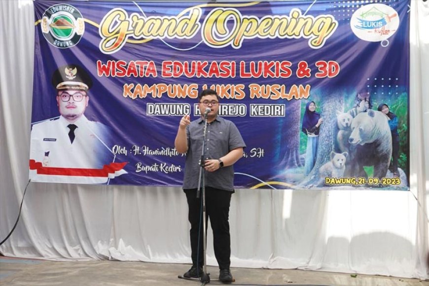 Bupati Kediri Resmikan Wisata Edukasi Lukis Dan 3D Untuk Munculkan Bibit&#45;Bibit Pelukis