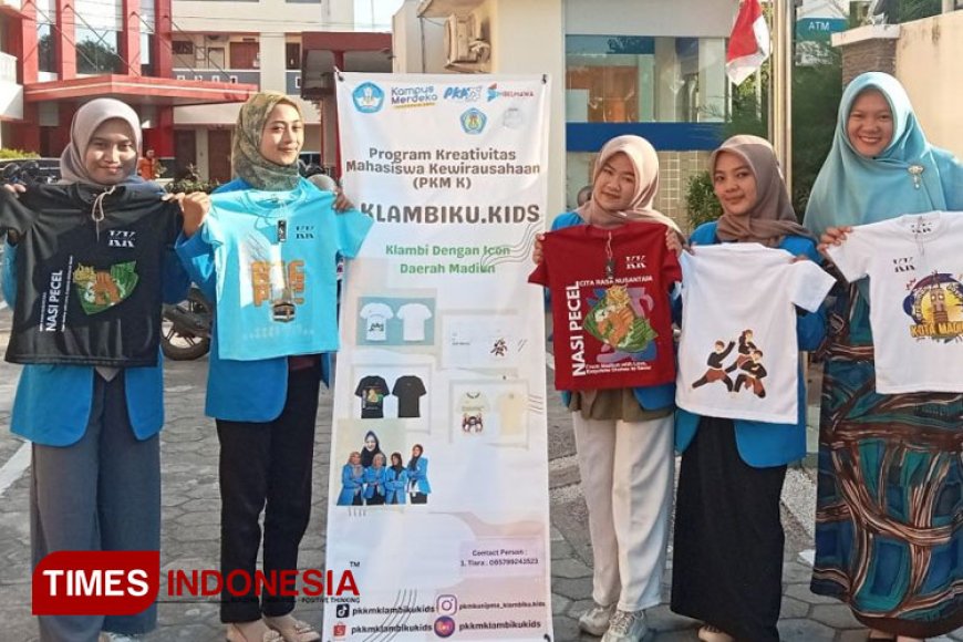 Tim PKMK UNIPMA Madiun Ciptakan Baju dengan Ikon Seni dan Budaya Kota Madiun