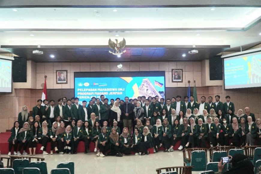 LP3M UNJ Gelar Pelepasan 108 Mahasiswa Program Magang Jerman Ferienjob 2023