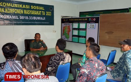 Koramil Bumiaji Kota Batu Gelar Komunikasi Sosial