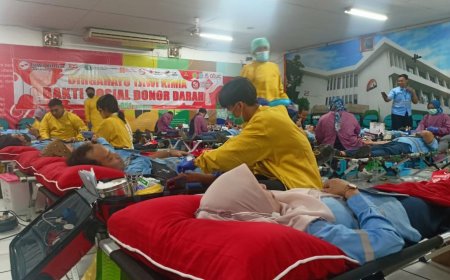 Hut Ke 51 Pabrik Kertas Tjiwi Kimia Gelar Donor Darah