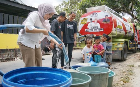 Bencana Kekeringan di Pulau Lombok; Rannya Agustyra Kristiono Turun Tangan Bantu Warga Terdampak