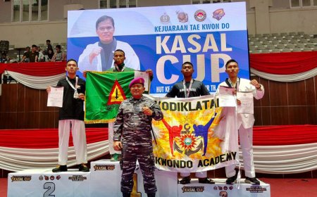 Atlet Taekwondo Yonif 321/GT Sabet 2 Medali pada Ajang Kejurnas KASAL CUP TNI-POLRI