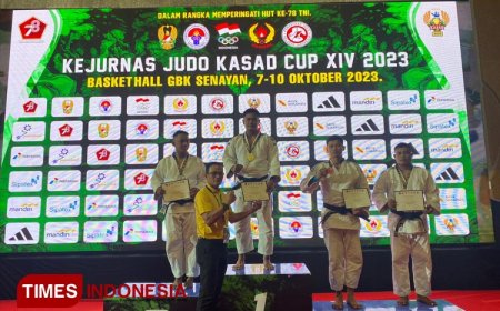 Serda Guntoro, Anggota Kodim Surabaya Timur Raih Medali Emas di Kejurnas Judo Kasad Cup XIV 2023