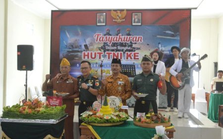 Kodim 0802/Ponorogo Merayakan HUT ke-78 TNI Tahun 2023 dengan Syukuran
