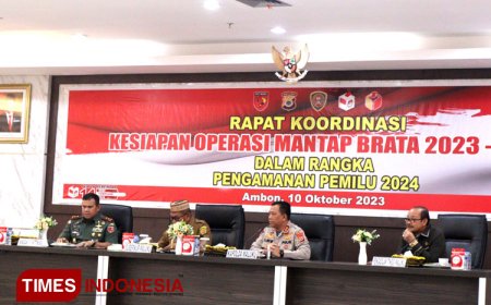 Gubernur Maluku Rakor Pengamanan Pemilu 2024