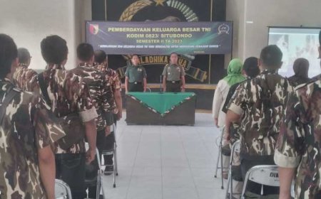 Kodim 0823 Situbondo Adakan Pembinaan dan Pemberdayaan Keluarga Besar TNI