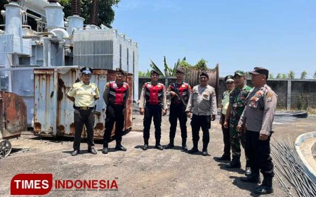 Pastikan Pasokan Listrik KTT AIS di Bali Aman, Polresta Banyuwangi Perketat Pengamanan Gardu Induk