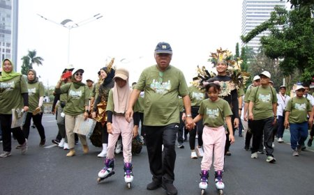 Kementerian PUPR Gelar Jalan Santai Peringati Hari Habitat Dunia dan Hari Kota Dunia