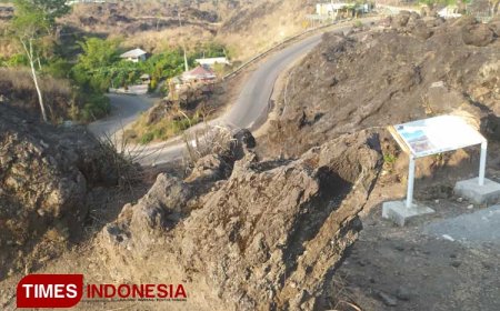 Bebatuan di Kawasan Wisata Ijen Bondowoso Ini Awalnya Lahar Panas