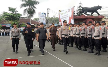 Gelar Pasukan Operasi Mantap Brata Siap Amankan Kontestasi Pemilu 2024