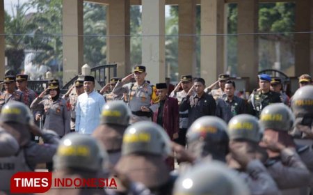 Siap Amankan Pemilu 2024, Polres Ponorogo Gelar Apel Pasukan Mantab Brata Semeru