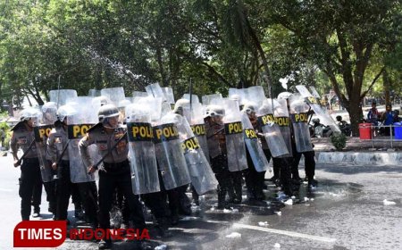 Polres Bondowoso Lakukan Simulasi Pengamanan Pemilu