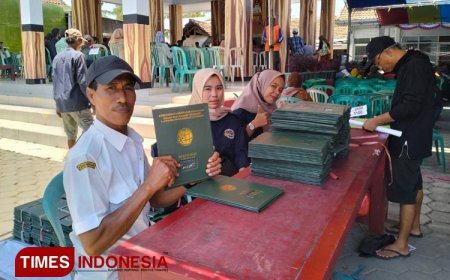 PT Bumi Suksesindo Pun Hadir Dalam Serah Terima Sertifikat PTSL Desa Sumberagung