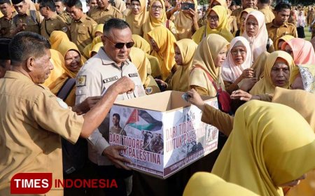 Wawali dan Pegawai Pemkot Tidore Galang Donasi untuk Palestina