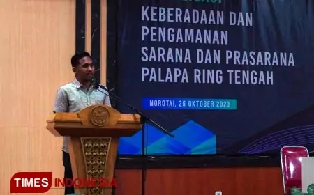 Cegah Kerusakan Kabel Optik, Kominfo Moritai bersama PT LTI Gelar Sosialisasi Keberadaan dan Pengamanan Sarpras Palapa Ring Tengah
