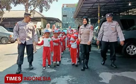 Siswa RA Baiturrahman 2 Islamic Center Banyuwangi Mendadak Bercita-cita Jadi Polisi