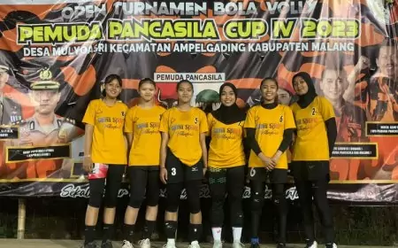 Pemuda Pancasila Kabupaten Malang Jaring Atlet Voli Muda Lewat Turnamen