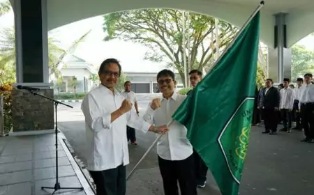 Rektor UIN Malang Lepas 158 Mahasiswa Ikuti Porsi Jawara dan Lomba Paduan Suara Internasional