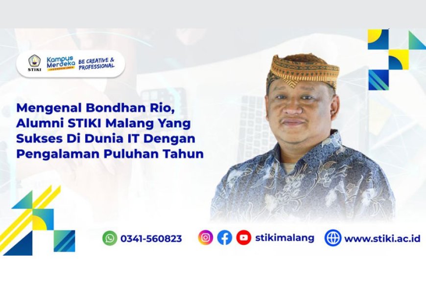 Alumni STIKI Malang Bondhan Rio sukses menjadi direktur di perusahaan IT Nasional