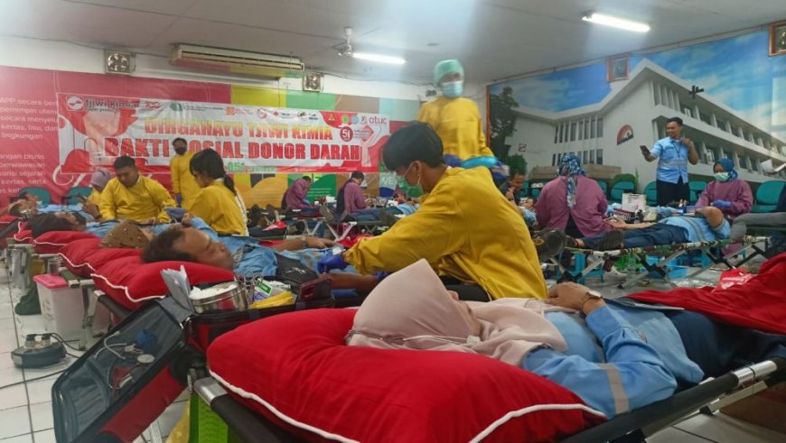 Hut Ke 51 Pabrik Kertas Tjiwi Kimia Gelar Donor Darah