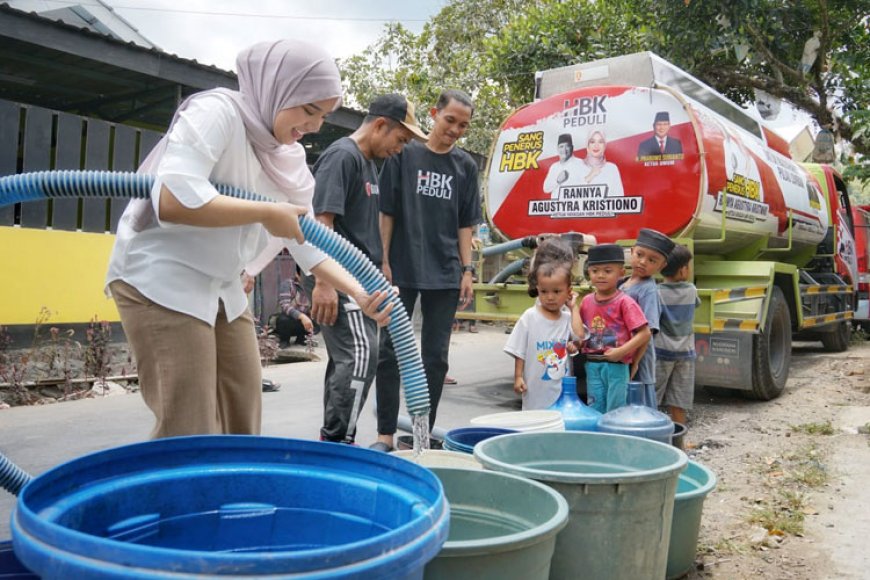 Bencana Kekeringan di Pulau Lombok; Rannya Agustyra Kristiono Turun Tangan Bantu Warga Terdampak
