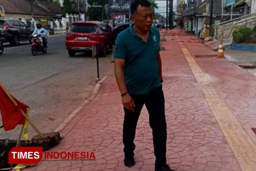 Bupati Ponorogo Cek Pembangunan Pedestarian Jalan Gajahmada