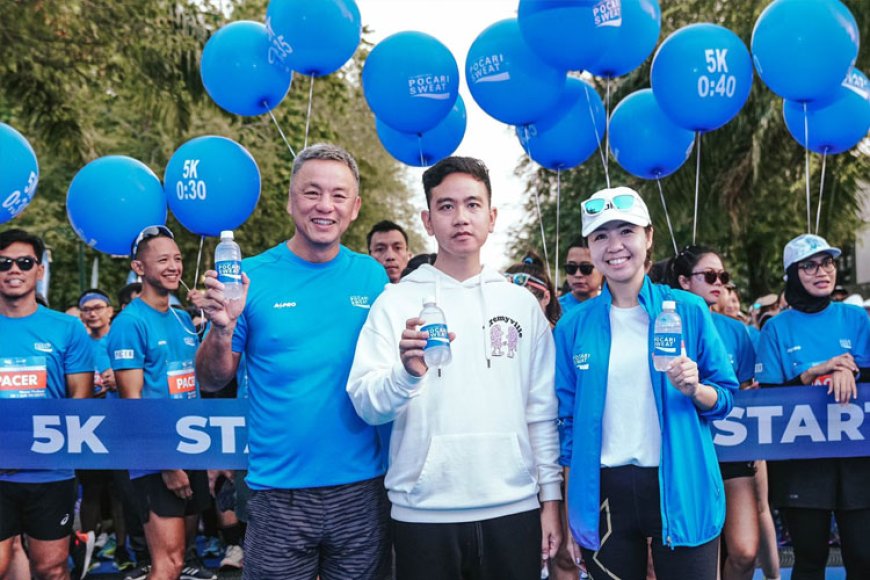 3000 Pelari dari 24 Provinsi Serba Biru Hiasi Kota Solo