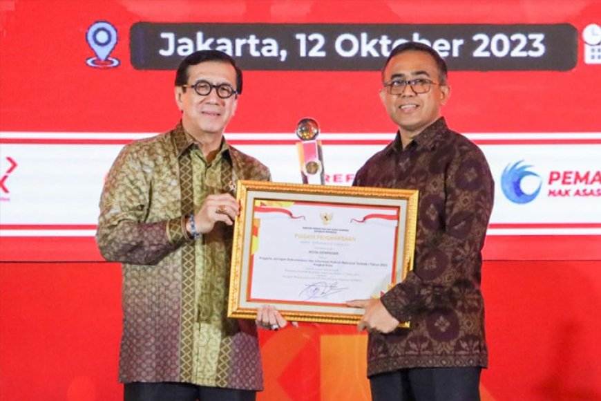 Sukses Kelola Dokumentasi dan Informasi Hukum, Pemkot Denpasar Raih Penghargaan JDIHN Award Terbaik 1 Tahun 2023