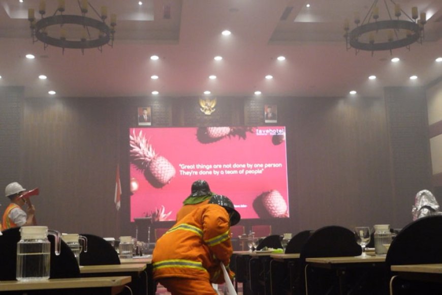 Gercep, Management Favehotel Sidoarjo Tangani Kebakaran