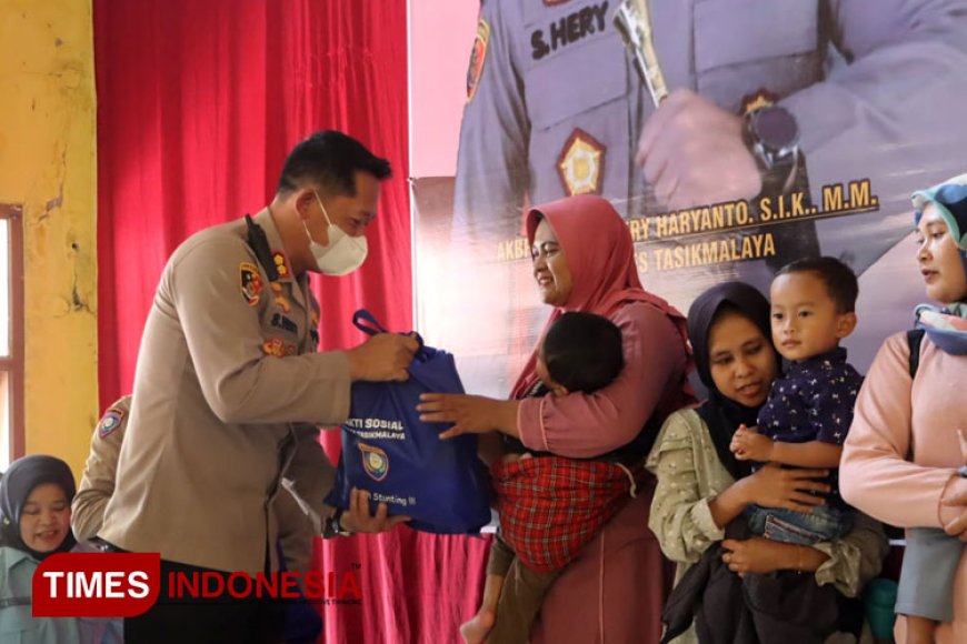 Polres Tasikmalaya Bangun Sinergi Atasi Stunting dengan Bantuan Pangan Bergizi