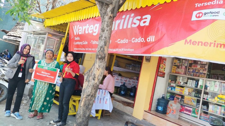 Alfamart dan Bank Aladin Syariah Renovasi Warung Majukan UMKM